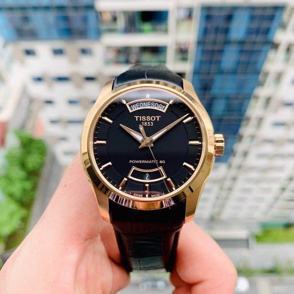 New Tissot Rose Gold Couturier Watch - Picture 2 of 4